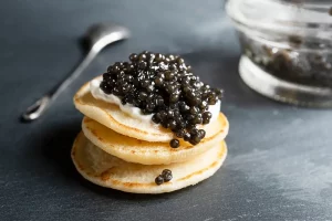 caviar sur blini